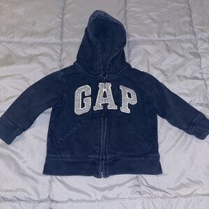 2years navy blue gap zippered sweatshirt